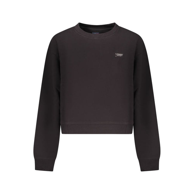 Sweat-shirt Tommy Hilfiger noir en coton pour femme