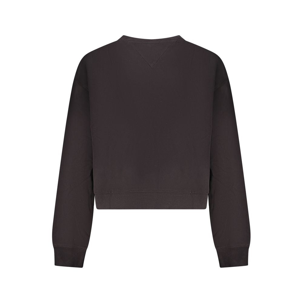 Sweat-shirt Tommy Hilfiger noir en coton pour femme