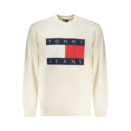 Felpa da uomo Tommy Hilfiger in cotone bianco