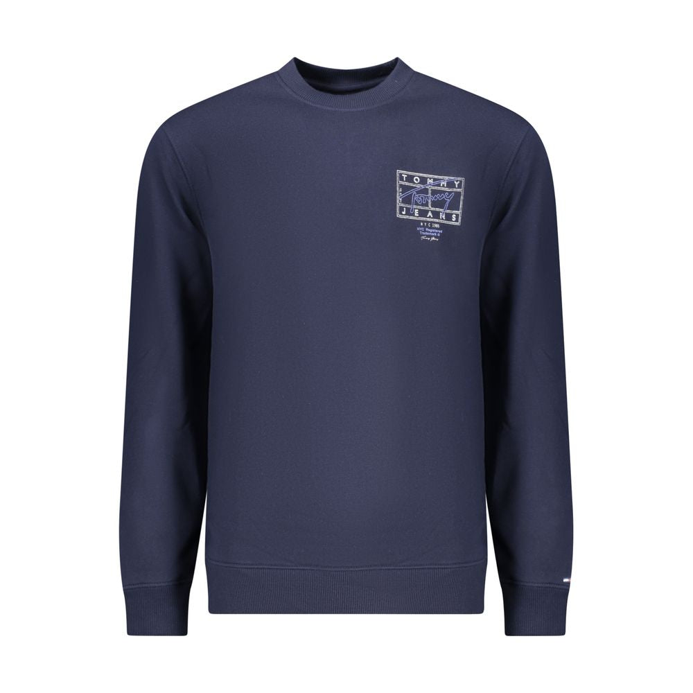 Felpa da uomo Tommy Hilfiger in cotone blu
