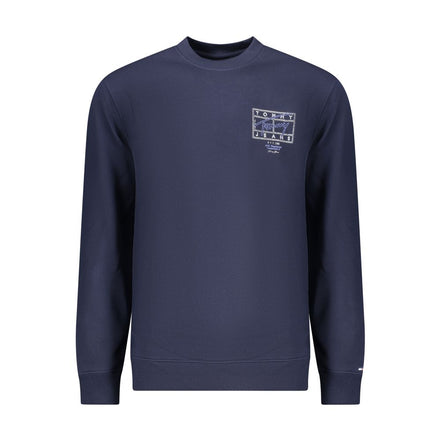 Felpa da uomo Tommy Hilfiger in cotone blu