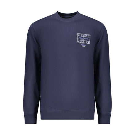 Felpa da uomo Tommy Hilfiger in cotone blu