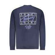 Felpa da uomo Tommy Hilfiger in cotone blu