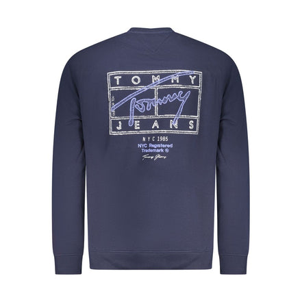 Felpa da uomo Tommy Hilfiger in cotone blu