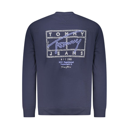 Felpa da uomo Tommy Hilfiger in cotone blu