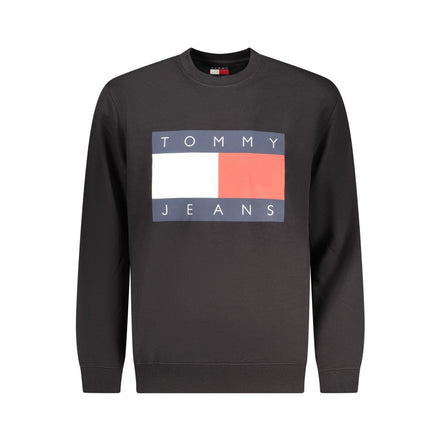 Felpa da uomo Tommy Hilfiger in cotone nero
