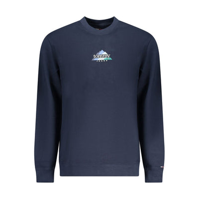 Felpa da uomo Tommy Hilfiger in cotone blu