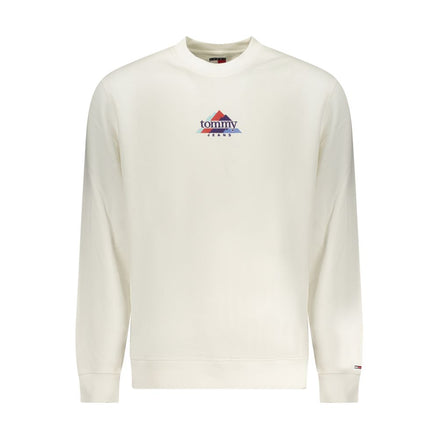 Felpa da uomo Tommy Hilfiger in cotone bianco