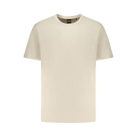 Hugo Boss Beige Cotton T-Shirt