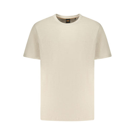 T-shirt da uomo in cotone beige Hugo Boss