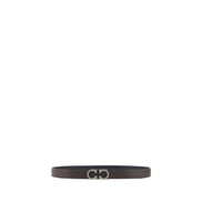 Ceinture Ferragamo en cuir de veau noir Bos Taurus, taille standard