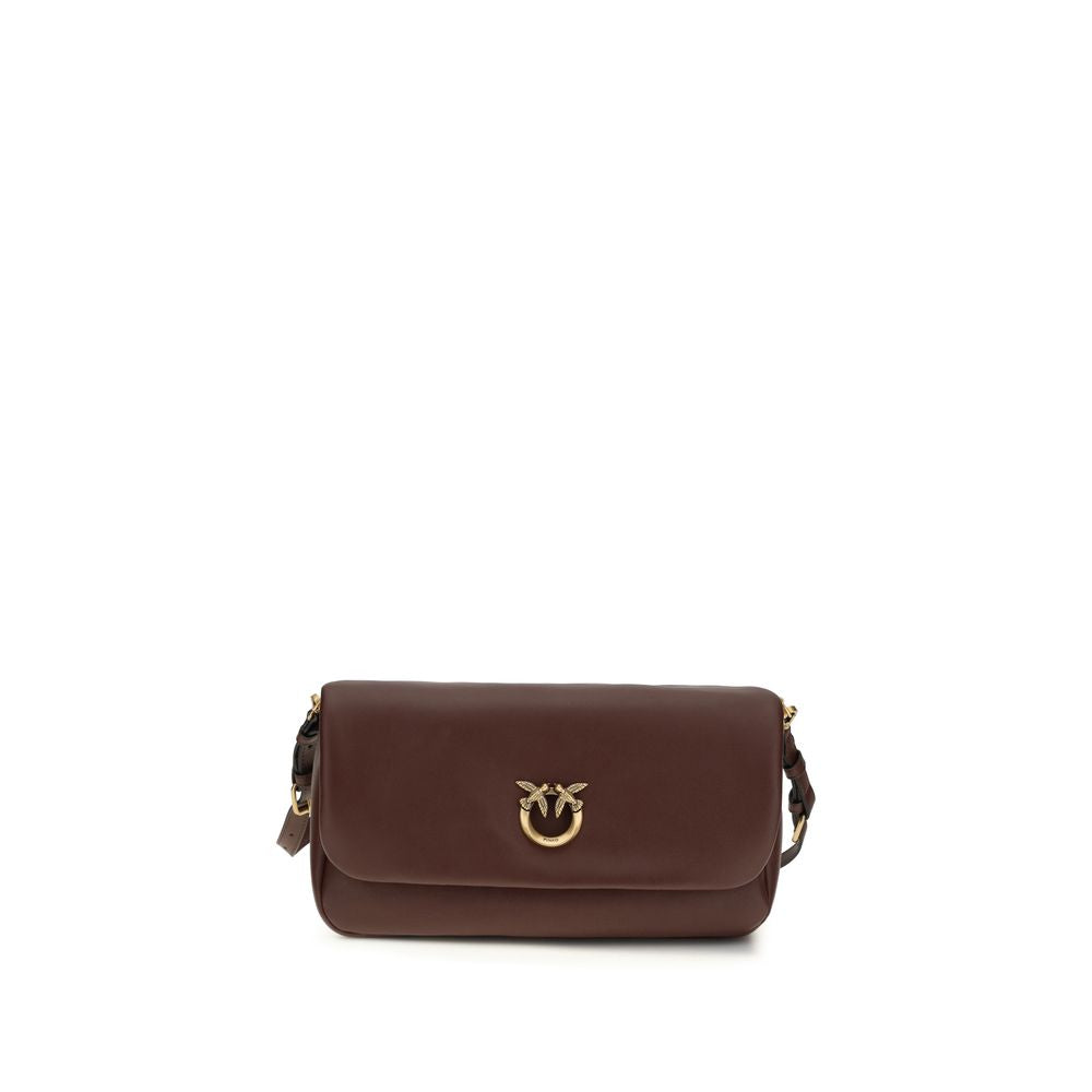 PINKO Brown Baguette Soft Shoulder Bag