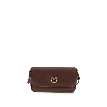 PINKO Brown Baguette Soft Shoulder Bag