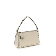 Valentino Garavani Beige Calf Leather Shoulder Bag