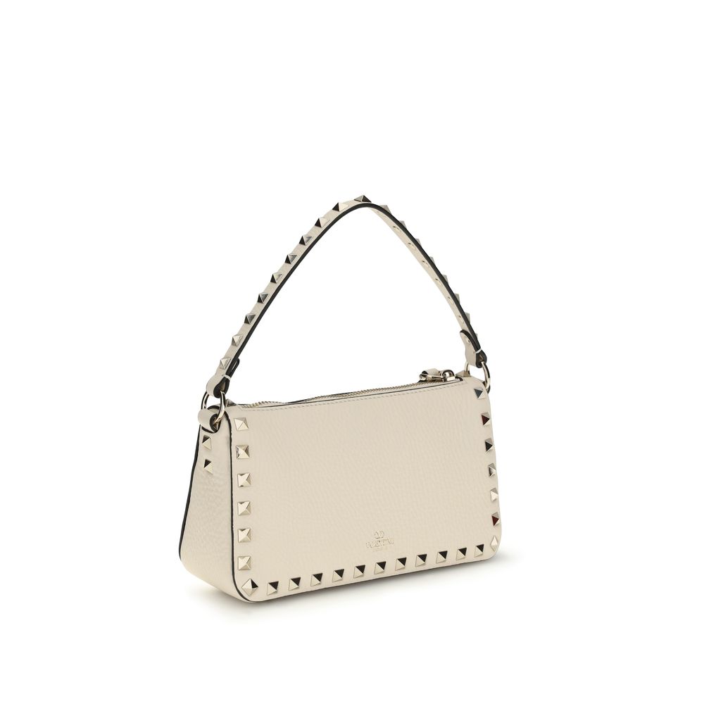 Valentino Garavani Beige Calf Leather Shoulder Bag