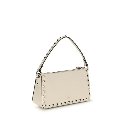 Valentino Garavani Beige Calf Leather Shoulder Bag
