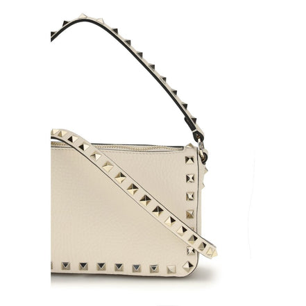 Valentino Garavani Beige Calf Leather Shoulder Bag