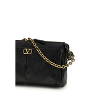 Borsa a tracolla Valentino Garavani in pelle di agnello nera Ovis Aries Aries