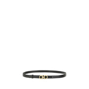 Cintura sottile Ferragamo in pelle di vitello marrone Bos Taurus