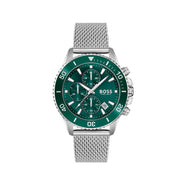 Montre de soirée Hugo Boss en acier inoxydable gris