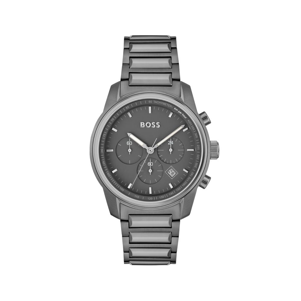 Montre de soirée Hugo Boss en acier inoxydable gris