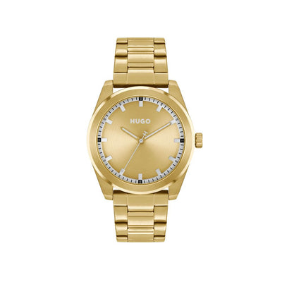 Orologio elegante Hugo Boss in acciaio inossidabile dorato
