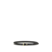 Saint Laurent Black Calf Leather Regular Belt