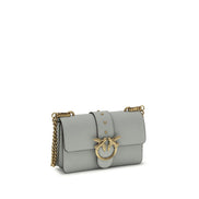 PINKO Gray Love One Small Shoulder Bag
