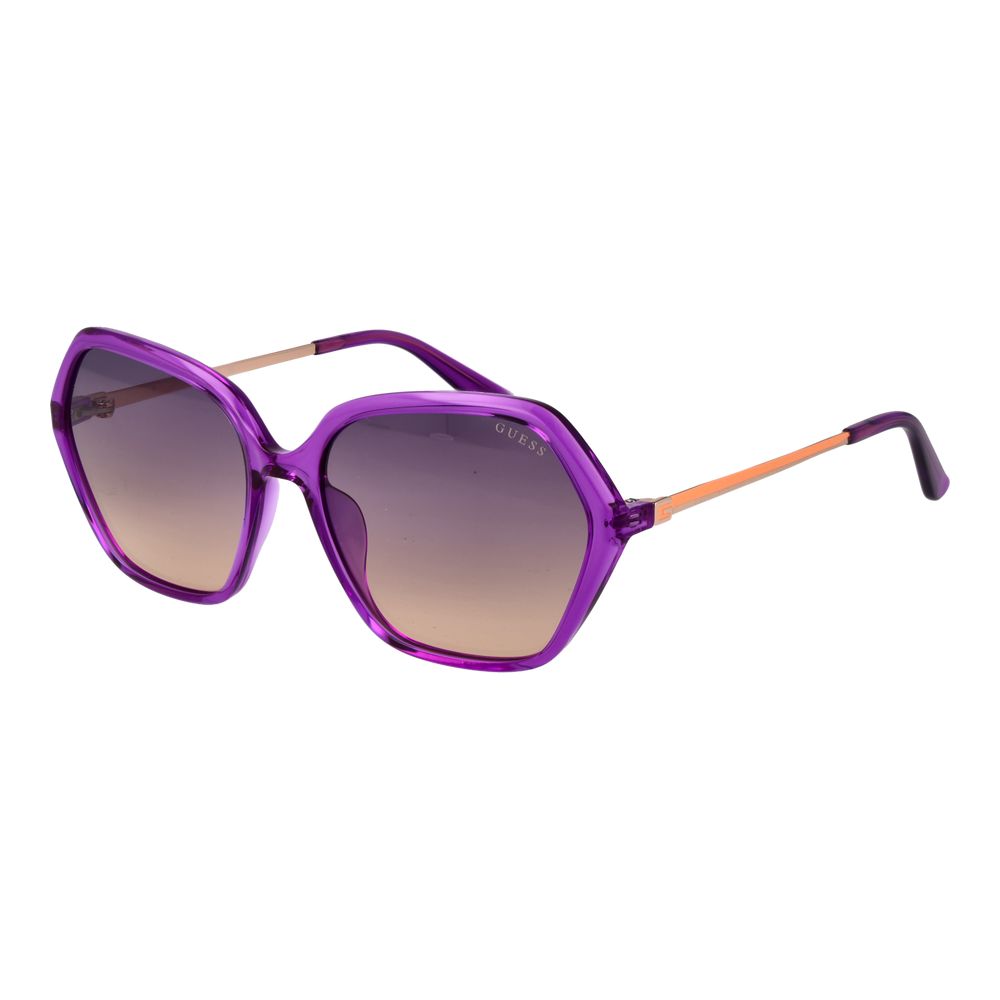 Occhiali da sole Guess in plastica viola