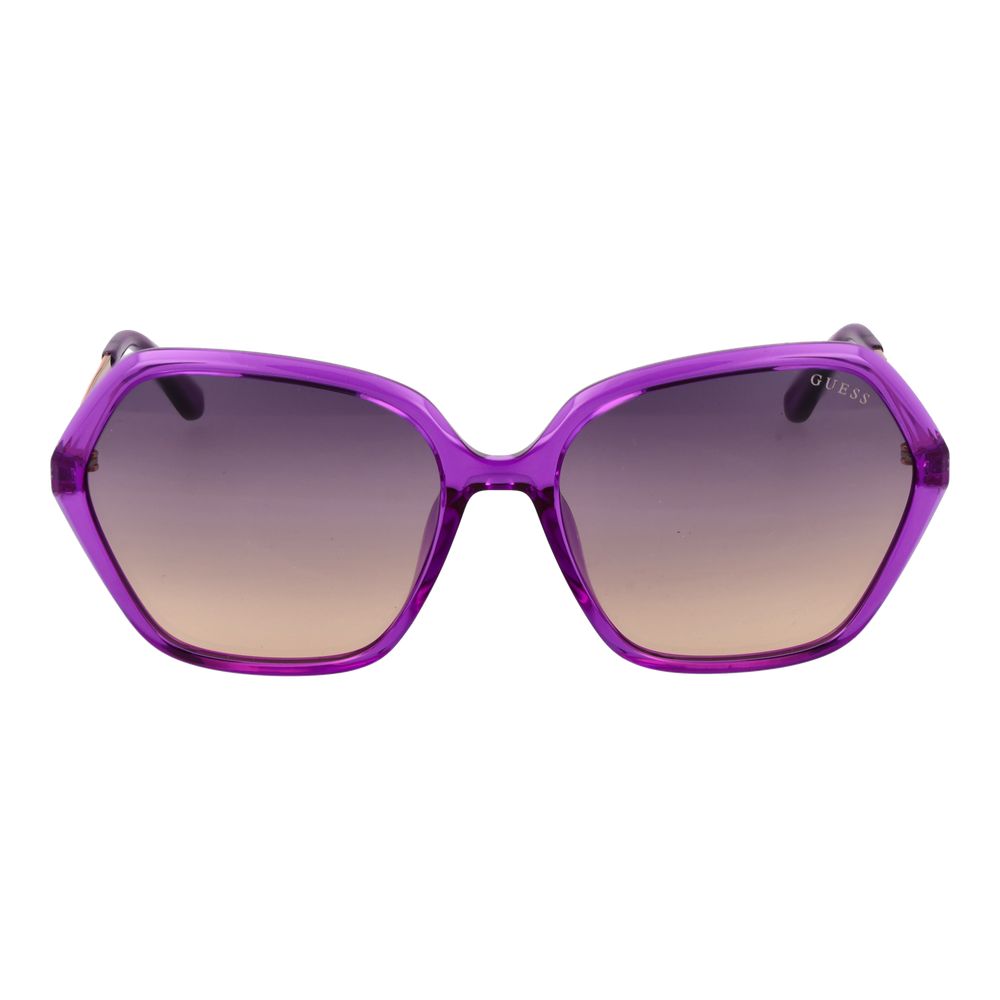 Occhiali da sole Guess in plastica viola