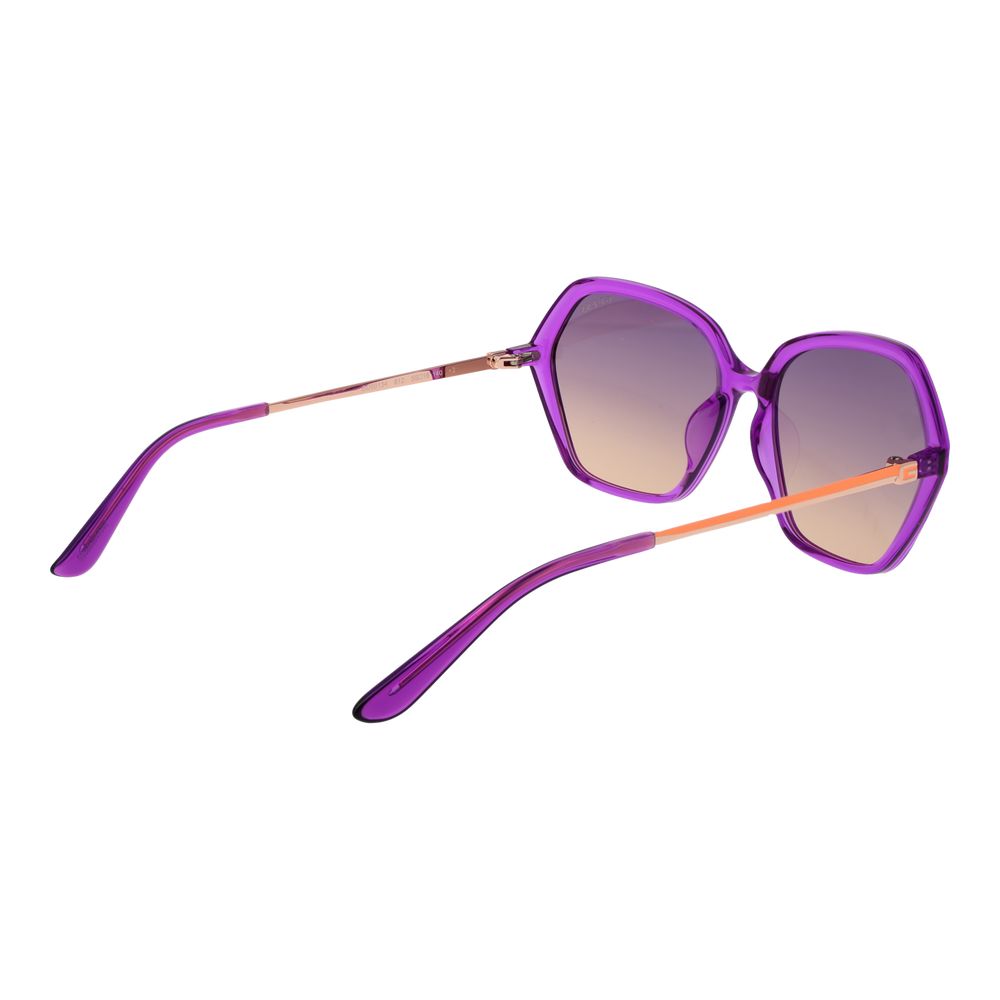 Occhiali da sole Guess in plastica viola