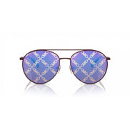 Occhiali da sole Michael Kors in metallo marrone