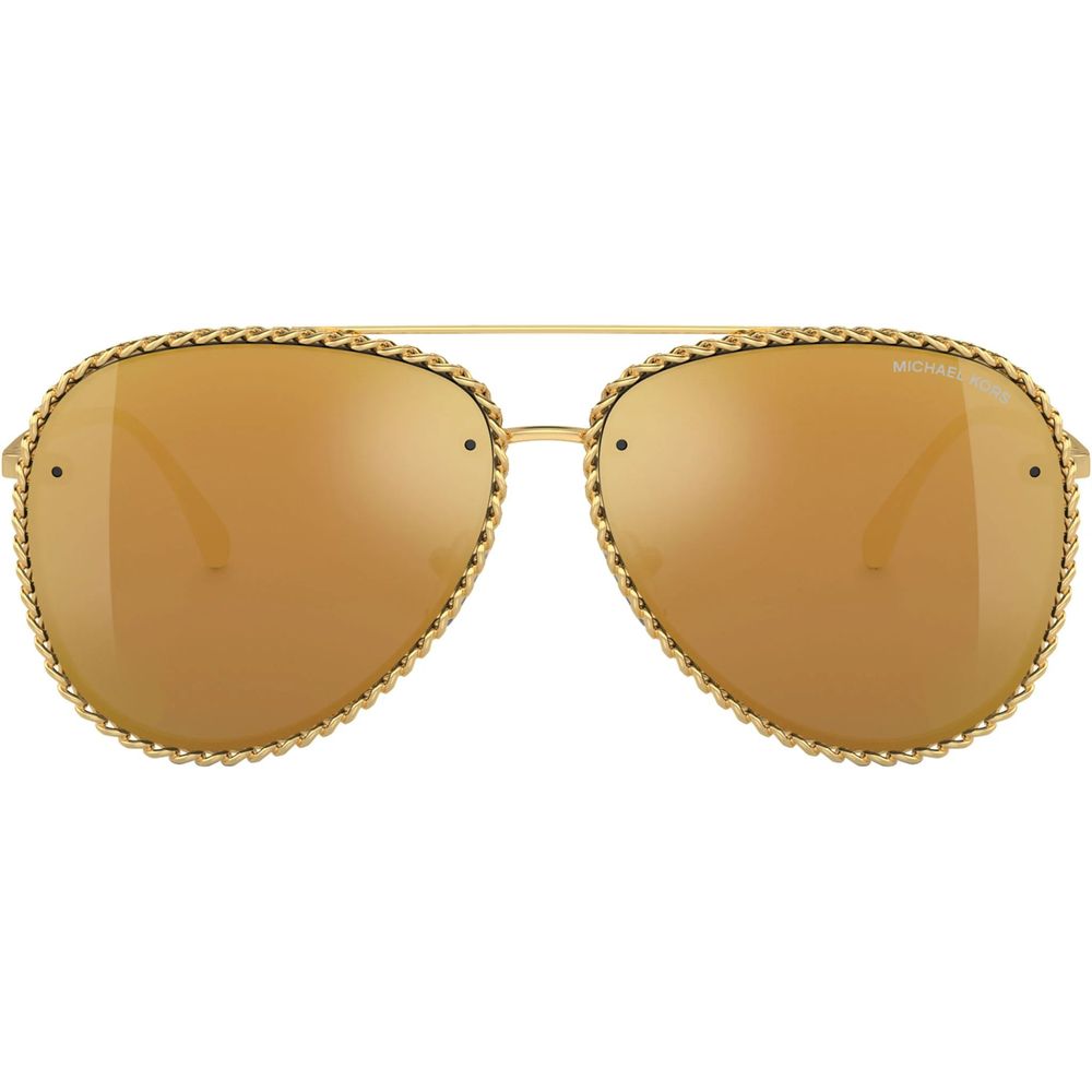 Occhiali da sole in metallo dorato Michael Kors