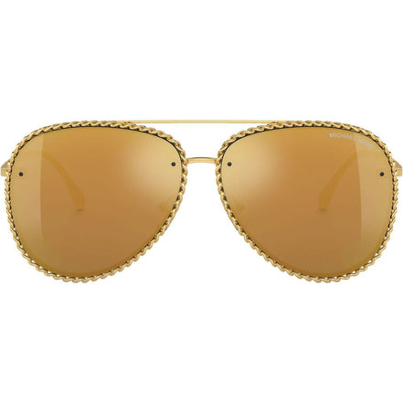 Occhiali da sole in metallo dorato Michael Kors