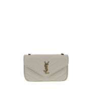 Saint Laurent White Leather Shoulder Bag