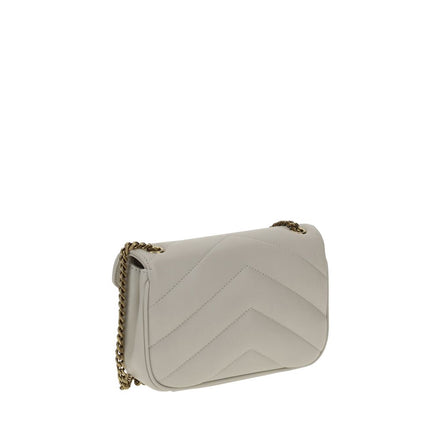 Saint Laurent White Leather Shoulder Bag