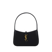 Borsa a tracolla Saint Laurent in pelle di vitello nera Bos Taurus