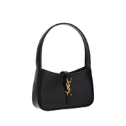 Borsa a tracolla Saint Laurent in pelle di vitello nera Bos Taurus