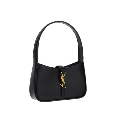 Borsa a tracolla Saint Laurent in pelle di vitello nera Bos Taurus