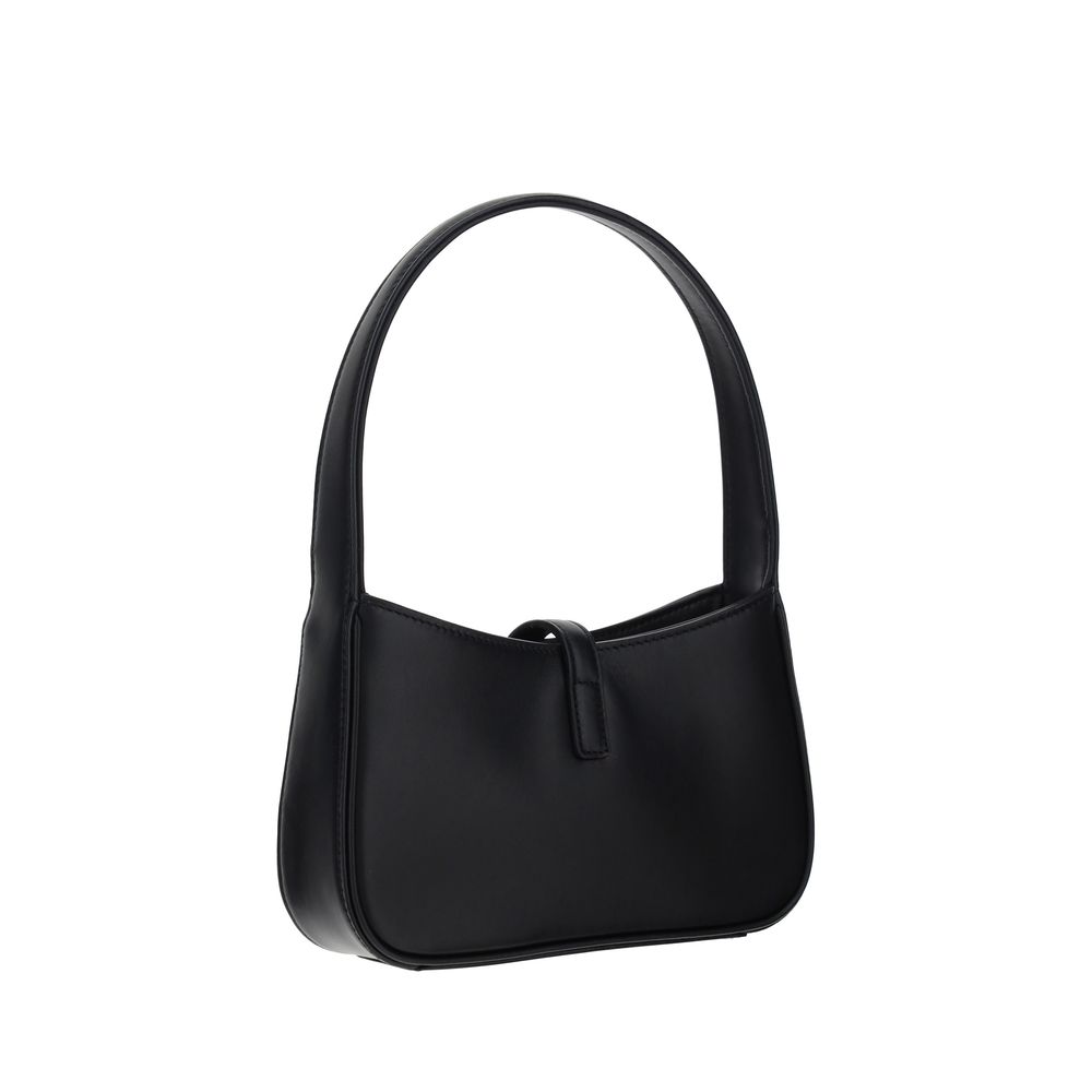 Borsa a tracolla Saint Laurent in pelle di vitello nera Bos Taurus