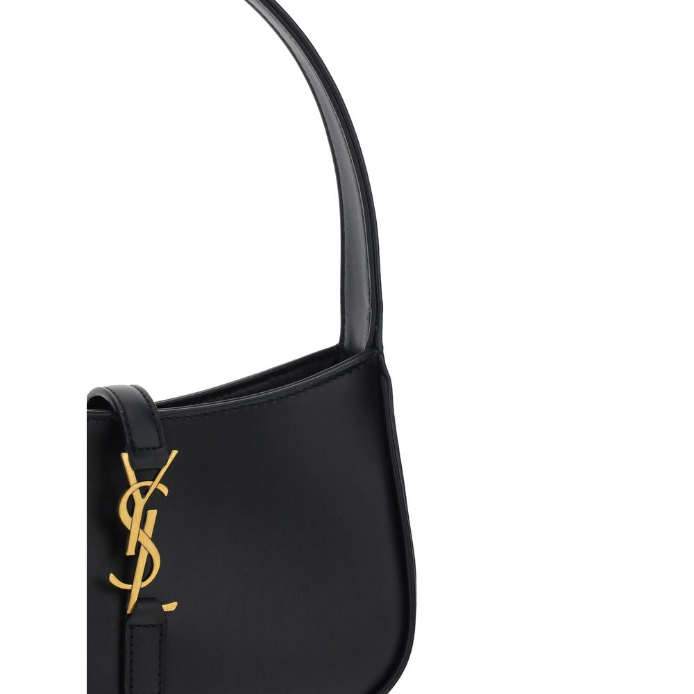 Borsa a tracolla Saint Laurent in pelle di vitello nera Bos Taurus