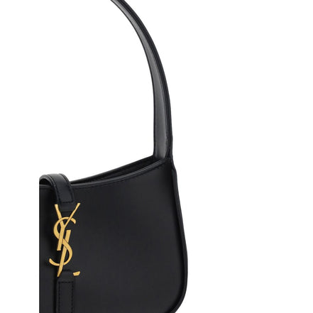 Borsa a tracolla Saint Laurent in pelle di vitello nera Bos Taurus