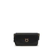 PINKO Black Baguette Soft Shoulder Bag