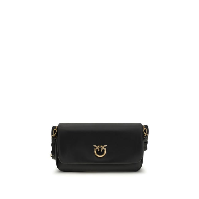 PINKO Black Baguette Soft Shoulder Bag