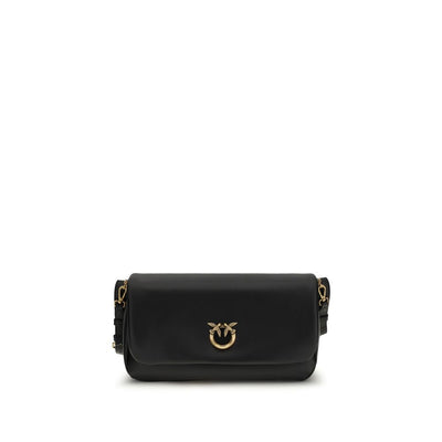 PINKO Black Baguette Soft Shoulder Bag