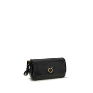 PINKO Black Baguette Soft Shoulder Bag