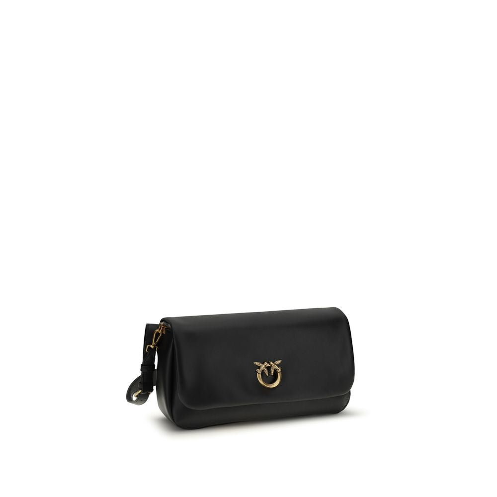 PINKO Black Baguette Soft Shoulder Bag