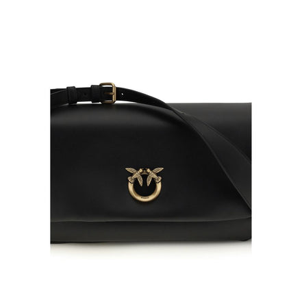 PINKO Black Baguette Soft Shoulder Bag