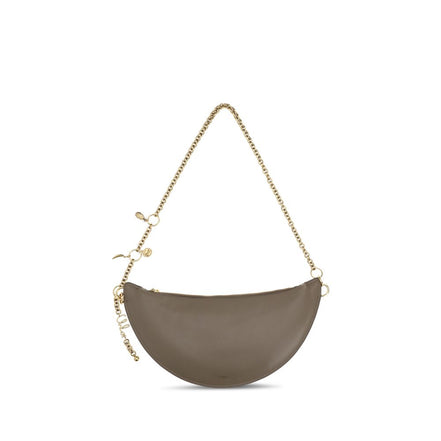 Borsa a spalla Chloé in pelle di vitello grigio Bos Taurus