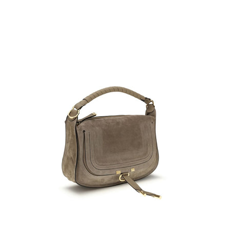 Chloé Beige Calf Leather Shoulder Bag - Marcie